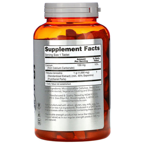 Nu fødevarer, sport, Tribulus, 1.000 mg, 180 tabletter