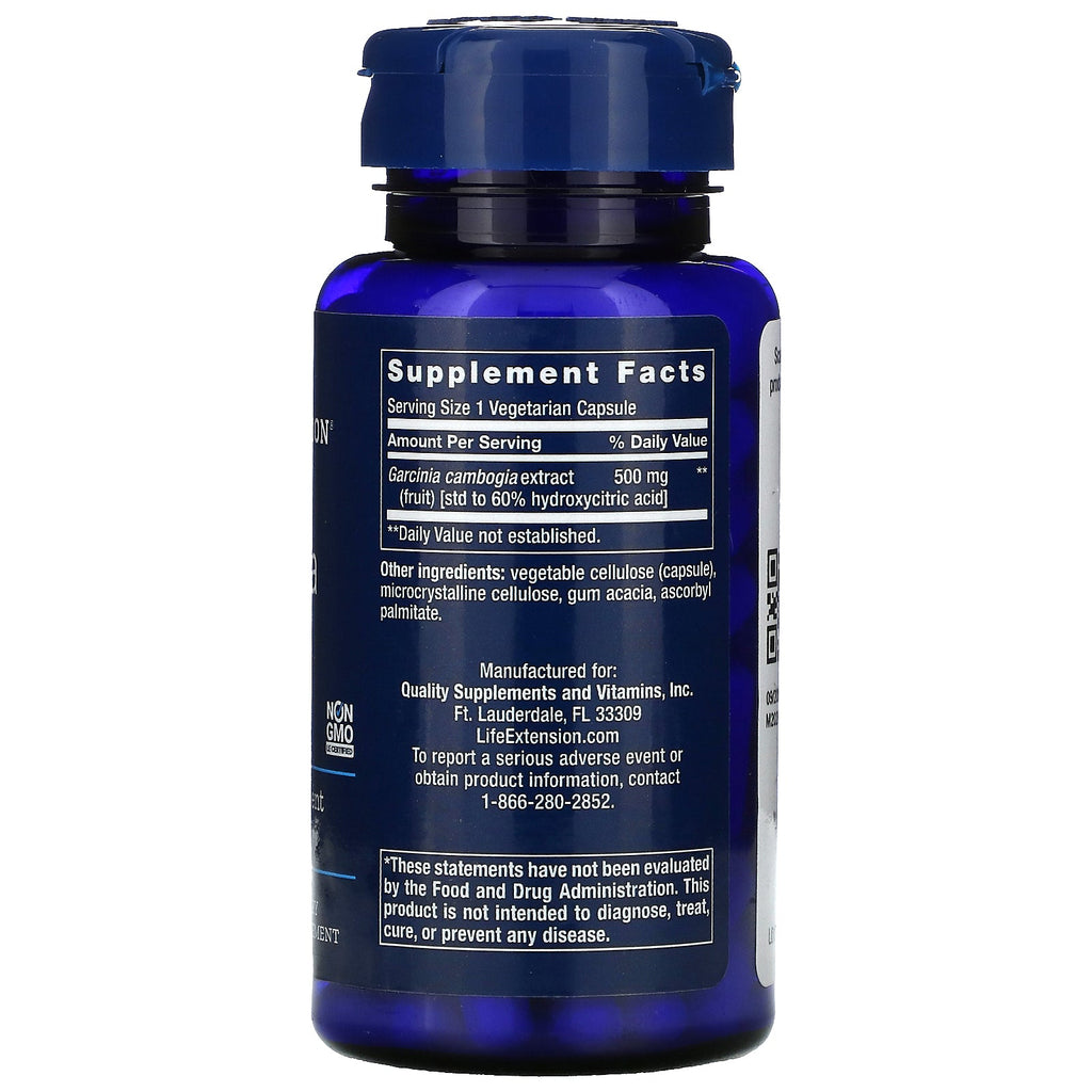 Life Extension, Garcinia HCA, 90 vegetariske kapsler