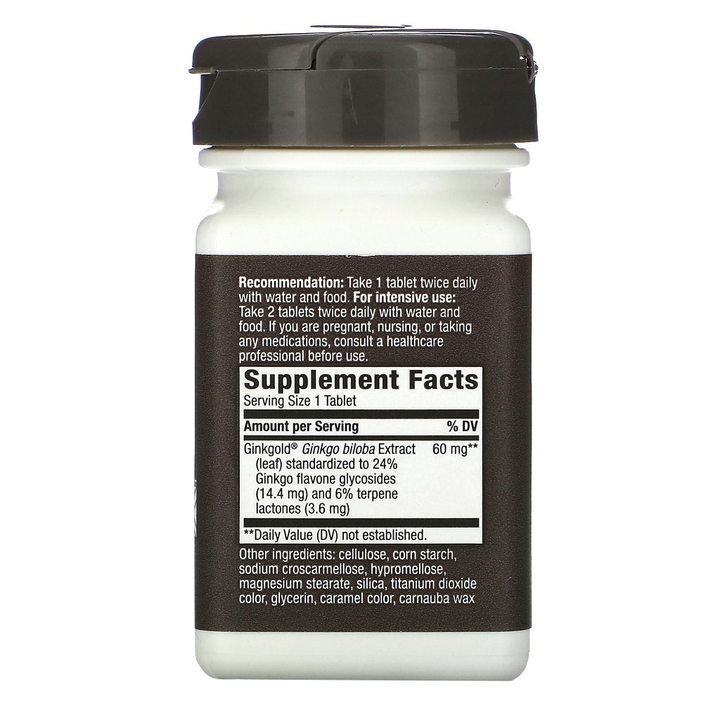Nature's Way, Ginkgold, Advanced Ginkgo Extract, 60 mg, 75 Tablets