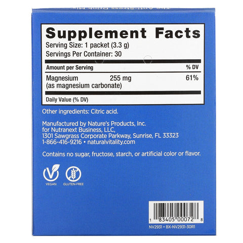 Natural Vitality, CALM, The Anti-Stress Drink Mix, Original (Usmagsfri), 30 enkelt portionspakker, 0,12 oz (3,3 g) hver