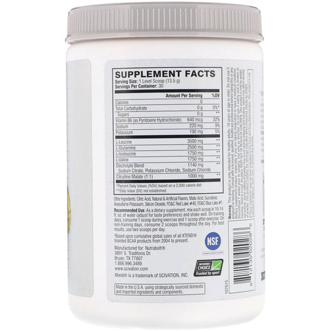 Xtend, The Original 7G BCAA, Knockout Fruit Punch, 14,3 oz (405 g)