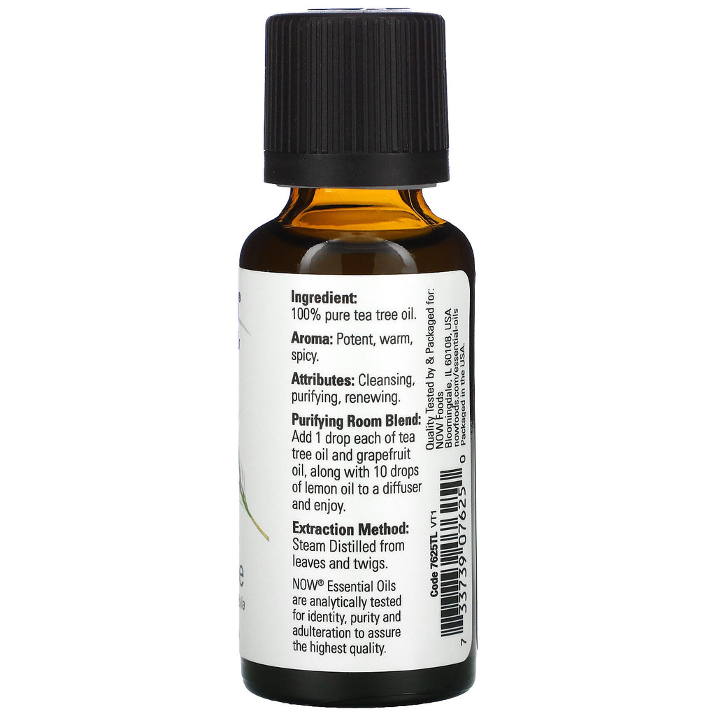 Now Foods, æteriske olier, Tea Tree, 1 fl oz (30 ml)