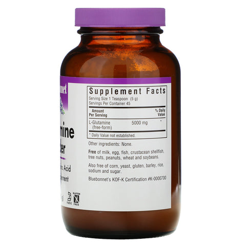Bluebonnet Nutrition, L-glutaminpulver, 8 oz (228 g)
