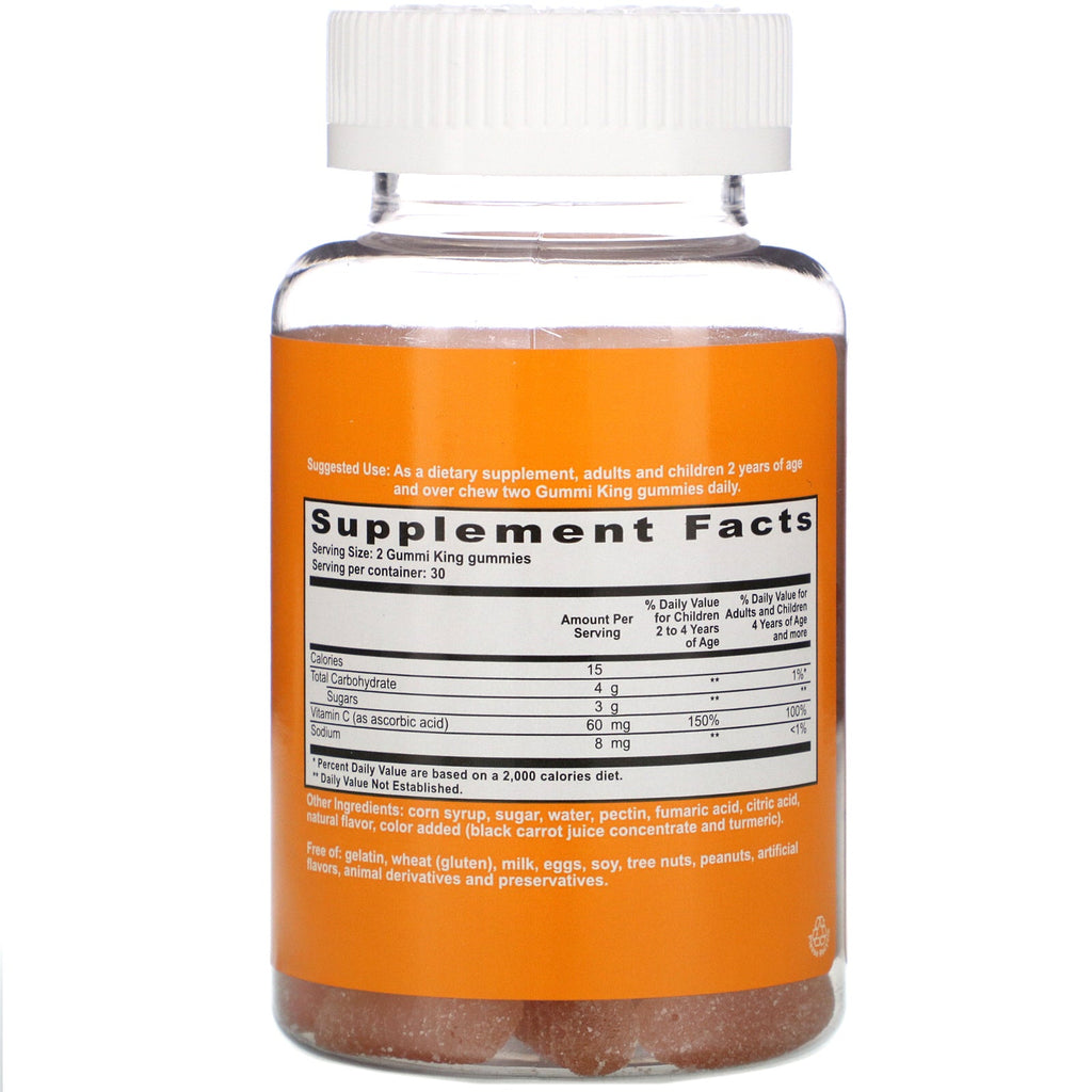 GummiKing, C-vitamin til børn, 60 gummier