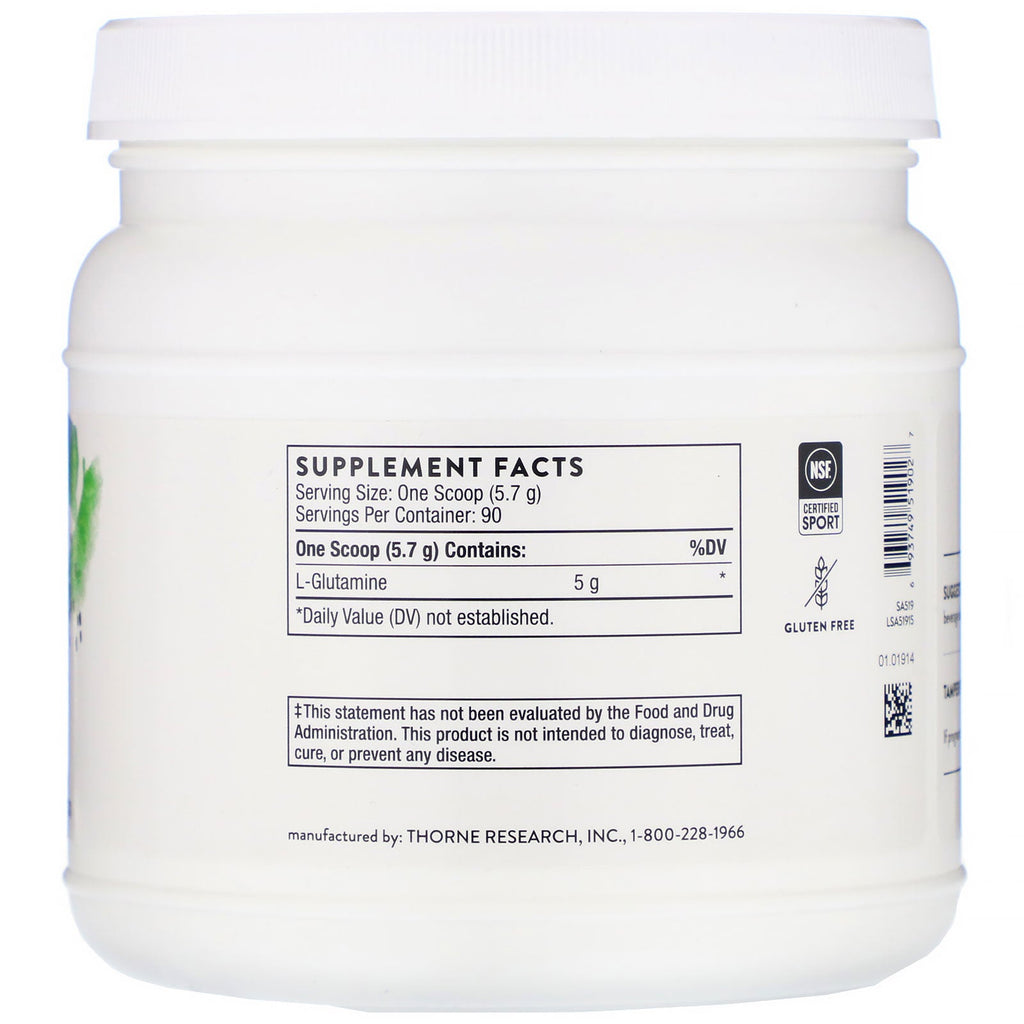 Thorne Research, L-Glutamine Powder, 18.1 oz (513 g)