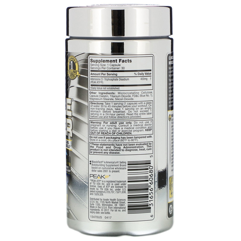 Muscletech, Pro Series, Muscle Builder, 30 Rapid-Release-kapsler