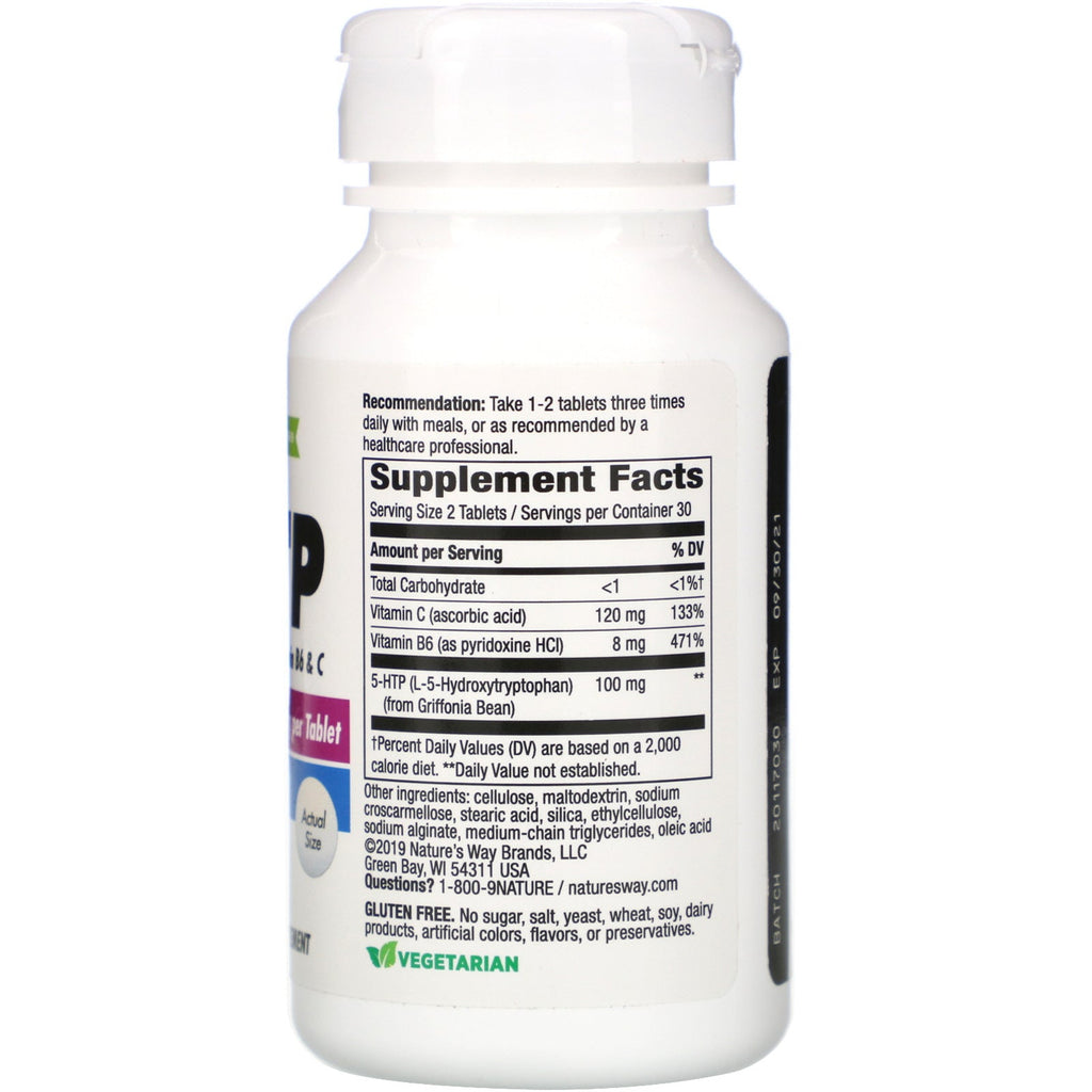 Nature's Way, 5-HTP, 60 tabletter