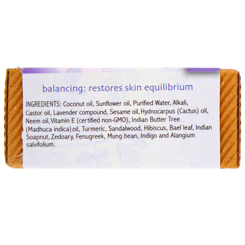 Auromere, Jabón ayurvédico con neem, lavanda y neem, 2,75 oz (78 g)