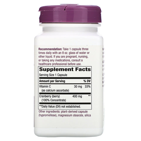 Nature's Way, Tranebær, 400 mg, 120 veganske kapsler