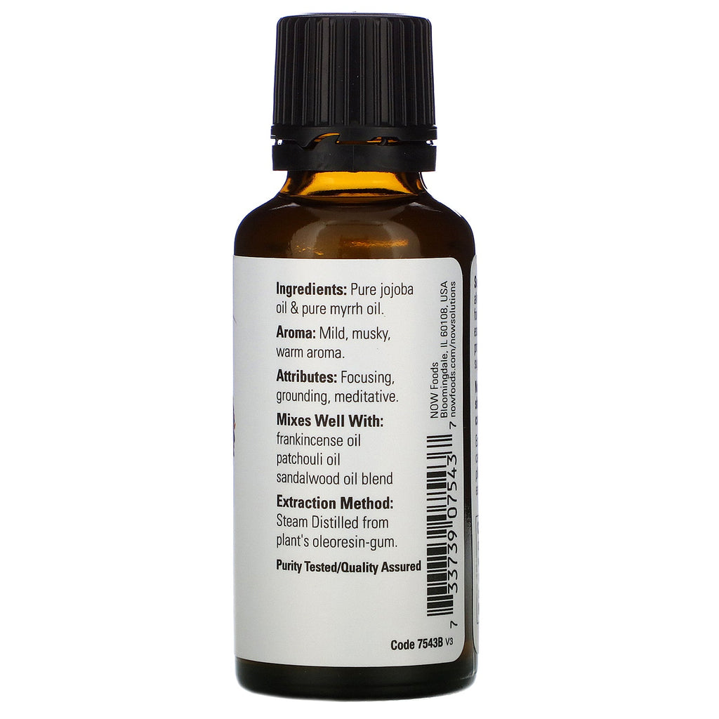 Nu fødevarer, æteriske olier, myrra, 1 fl oz (30 ml)