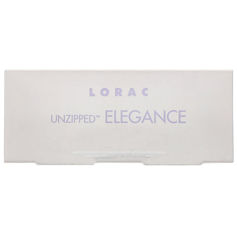Lorac, Elegance øjenskyggepalette med udelukket lynlås med børste med dobbelt ende, 0,37 oz (10,5 g)