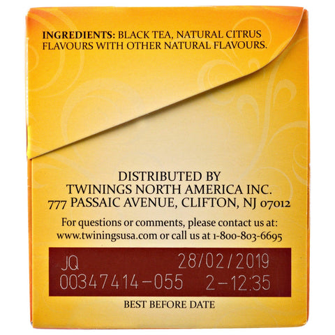 Twinings, sort te, Earl Grey, ekstra fed, 20 teposer - 1,41 oz (40 g)