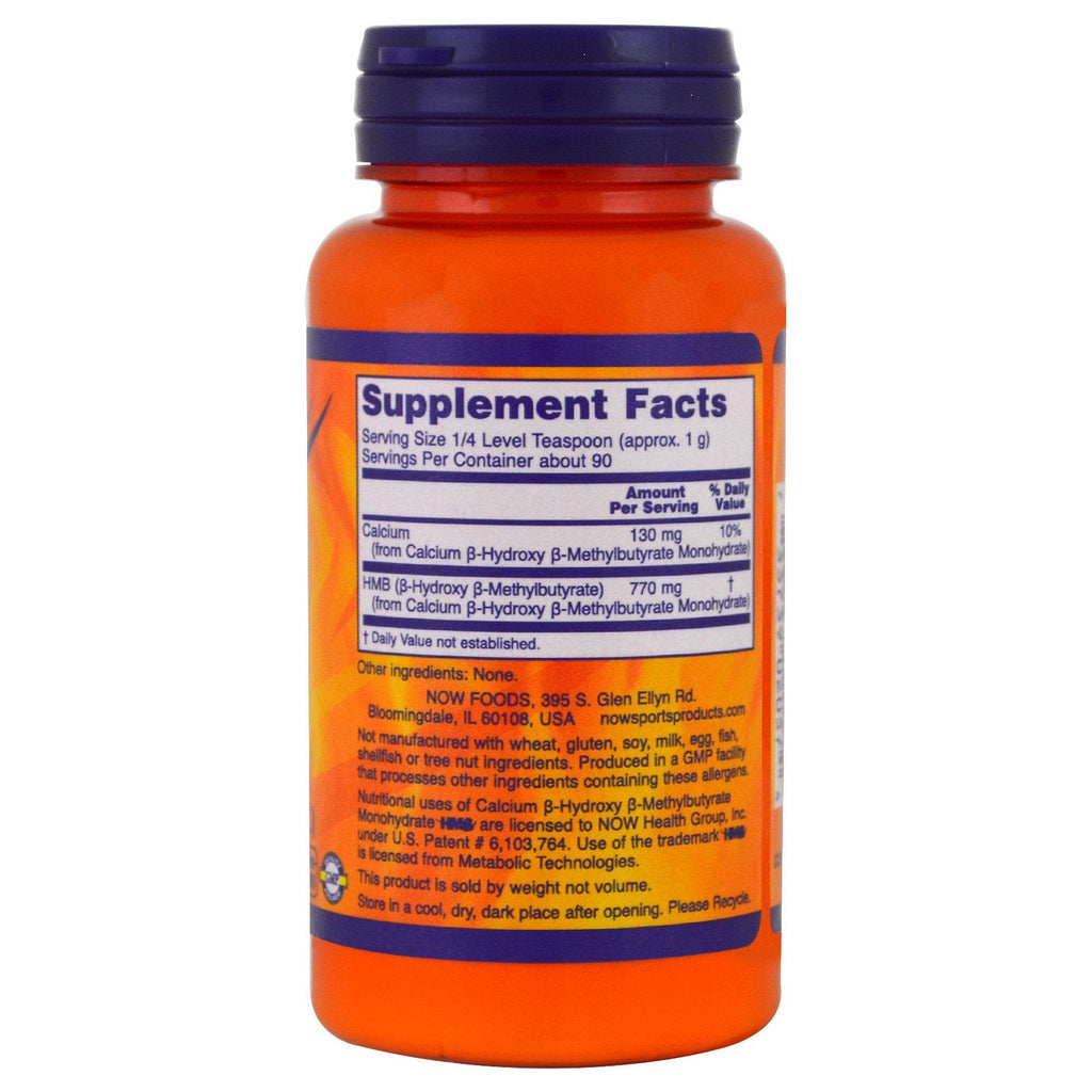 Now Foods, Sports, HMB Powder, 3,2 oz (90 g)
