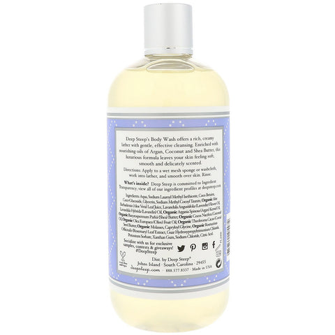 Deep Steep, Body Wash, Fresh Lavender, 17 fl oz (503 ml)