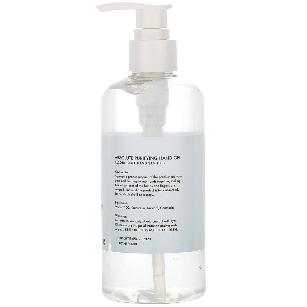 BeKLYN, Absolute Purifying Hand Gel, Alkoholfri Hånddesinfektionsmiddel, 10,14 fl oz (300 ml)