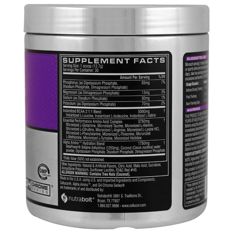 Cellucor, Alpha Amino, Performance BCAA'er, Vandmelon, 13,4 oz (381 g)