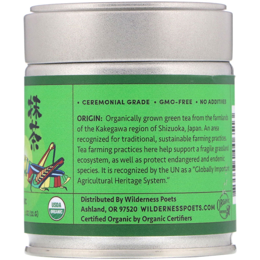 Wilderness Poets, Ceremoniel Matcha, 1 oz (22 g)