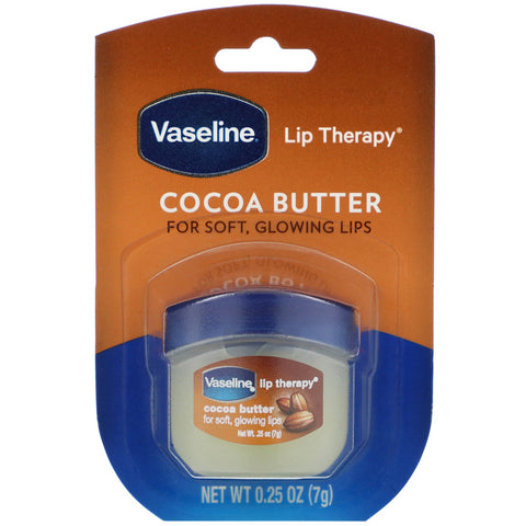 Vaseline, læbeterapi, kakaosmør, 0,25 oz (7 g)