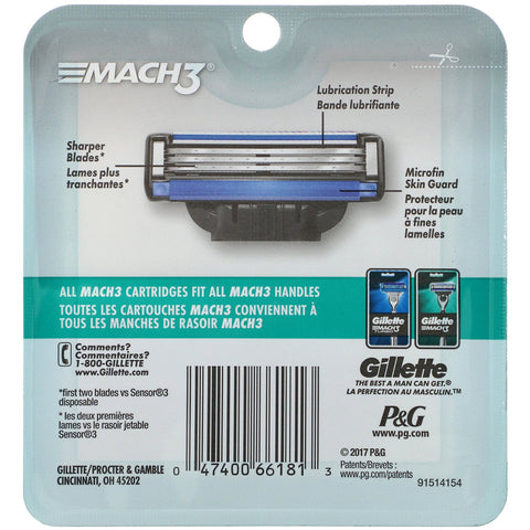 Gillette, Mach3, 4 patroner
