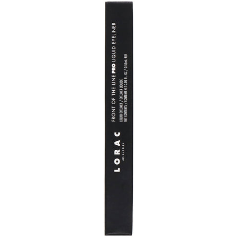 Lorac, Front of the Line, Pro Liquid Eyeliner, Mørkebrun, 0,02 fl oz (0,55 ml)