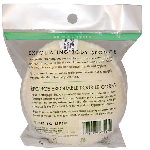 Earth Therapeutics, Exfoliating Body Sponge, 1 Sponge