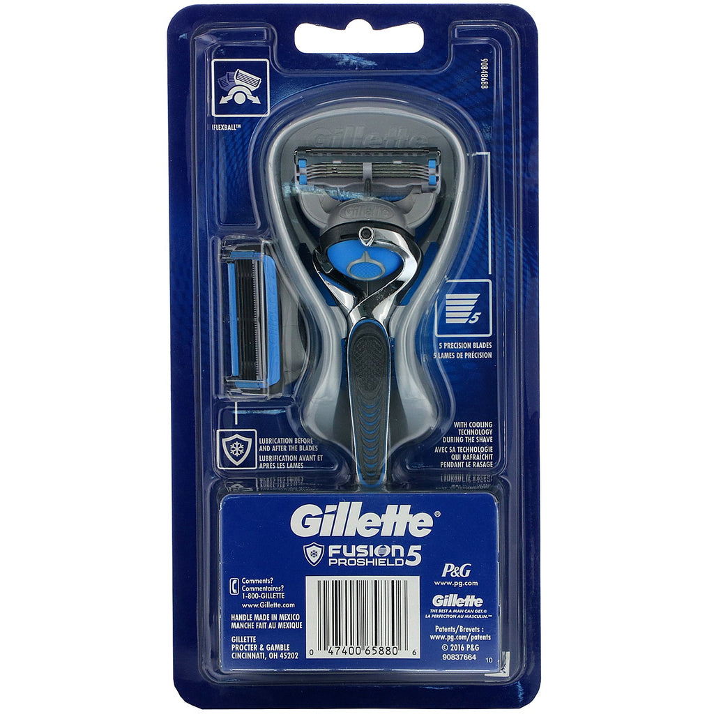 Gillette, Fusion5 Proshield, Chill, 1 barbermaskine + 2 patroner