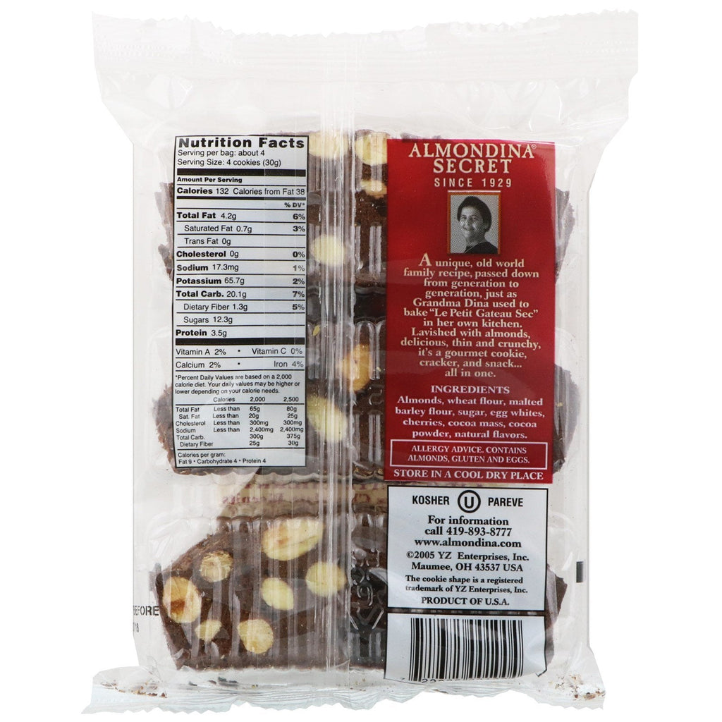 Almondina, chokoladekirsebær, mandelkirsebærchokoladekiks, 4 oz (113,4 g)