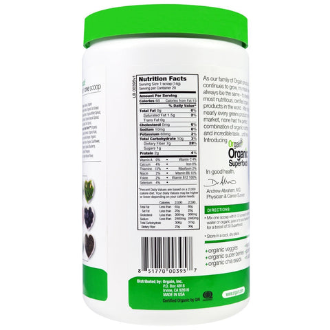 Orgain,  Superfoods, All-In-One Super Nutrition, Original Flavor, 0.62 lbs (280 g)
