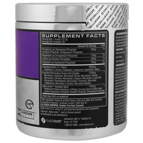 Cellucor, Alpha Amino, Performance BCAA'er, Icy Blue Razz, 13,4 oz (381 g)