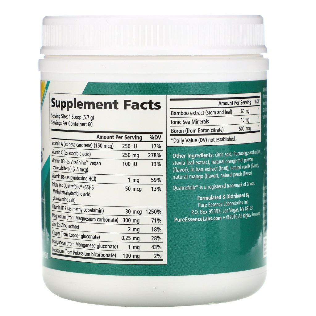 Pure Essence, Ionic-Fizz Magnesium Plus, Orange-Vanille, 12,06 oz (342 g)