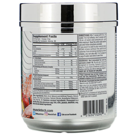 Muscletech, Amino Build Next Gen, Fruit Punch, 10,00 oz (284 g)