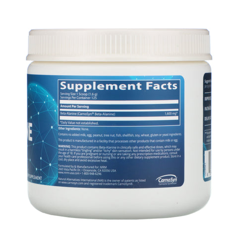 MRM, Beta-Alanin, Balance Muscle pH, 7,05 oz (200 g)
