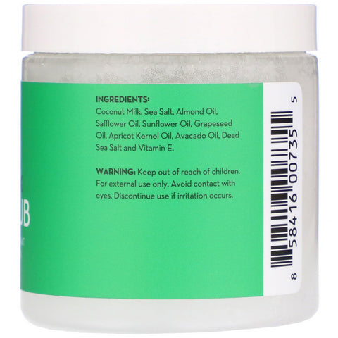 Pure Body Naturals, Exfoliante corporal con leche de coco, 12 oz (340 g)
