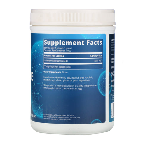 MRM, L-Glutamin 1000, 2,2 lbs (1.000 g)