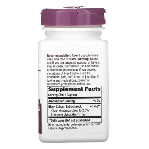 Nature's Way, Black Cohosh, 40 mg, 120 veganske kapsler