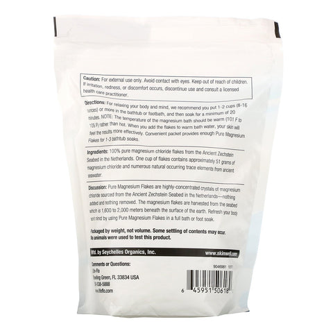 Life-flo, Copos de magnesio puro, salmuera de cloruro de magnesio, 1,65 lb (26,4 oz)