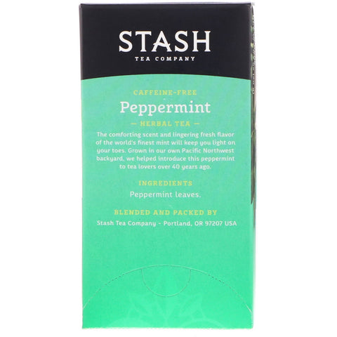 Stash te, urtete, pebermynte, koffeinfri, 20 teposer, 0,7 oz (20 g)