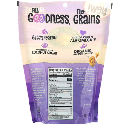 Nature's Path, Granola sin cereales, Semillas de amapola y vainilla, 8 oz (227 g)