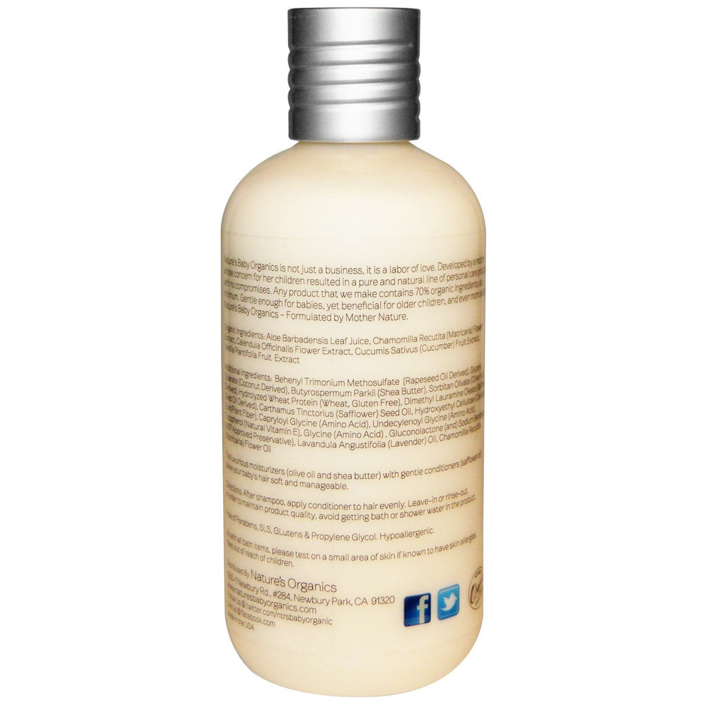 Nature's Baby s, Conditioner & Detangler, Lavender Chamomile, 8 oz (236.5 ml)