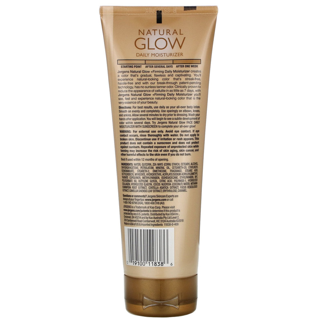Jergens, Natural Glow, Opstrammende Daily Moisturizer, Medium to Tan, 7,5 fl oz (221 ml)
