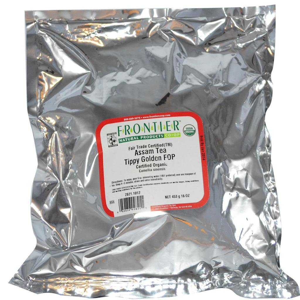 Frontier Natural Products, Fair Trade Assam Tea Tippy Golden FOP, 16 oz (453 g)