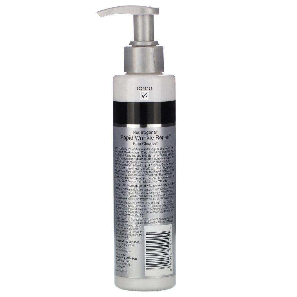 Neutrogena, Rapid Wrinkle Repair, Prep Cleanser, 5,0 oz (141 g)