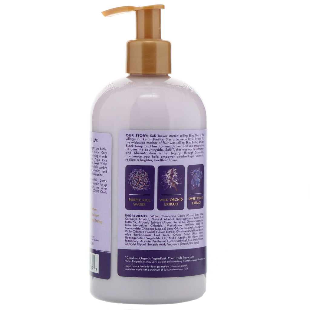 Shea Moisture, Strength + Color Care Conditioner, Purple Rice Water, 12,5 fl oz (370 ml)