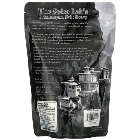 The Spice Lab, Sal pura de cristal rosa del Himalaya, fina, 16 oz