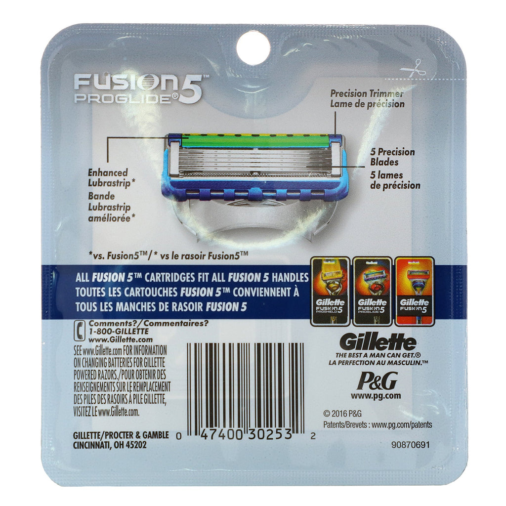 Gillette, Fusion5 Proglide, 4 patroner