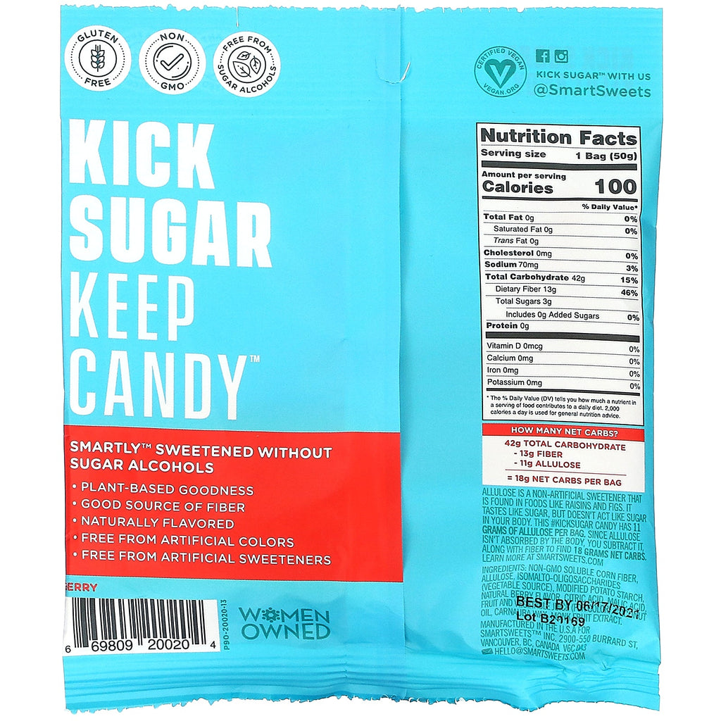 SmartSweets, sød fisk, bær, 1,8 oz (50 g)