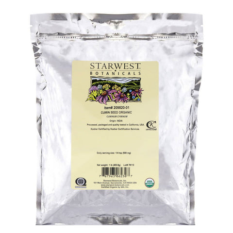 Starwest Botanicals, Semilla de comino, 1 libra (453,6 g)