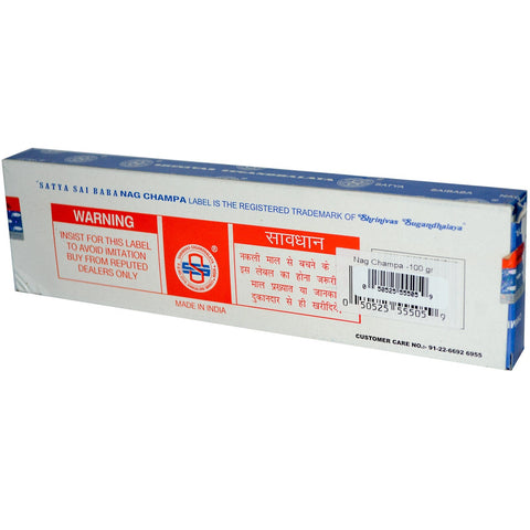 Sai Baba, Satya, Nag Champa, Varitas de incienso Agarbatti, 100 g