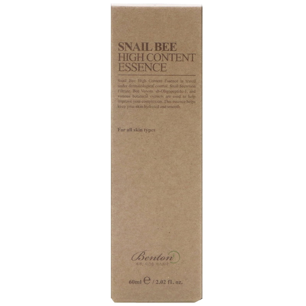 Benton, Snail Bee High Content Essence, 2,02 fl oz (60 ml)