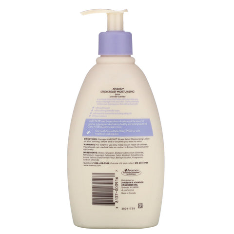 Aveeno, Active Naturals, loción humectante para aliviar el estrés, 12 fl oz (354 ml)